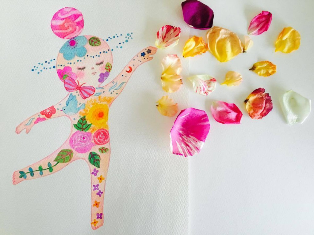 SEIKO Illustrasionさんの花びらアート