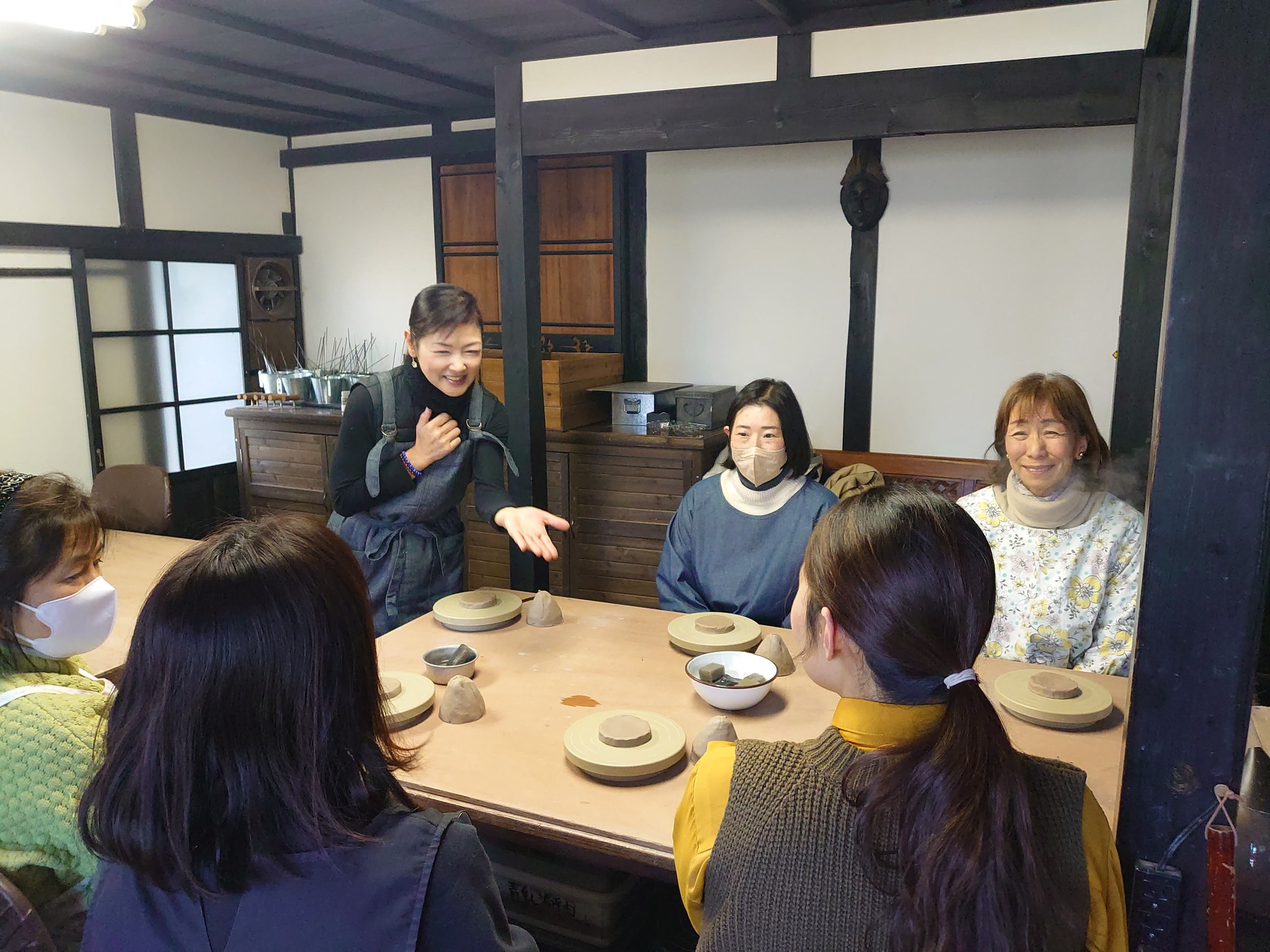 しあわせ茶箱の会 in 長屋敷窯 2025.2…茶碗づくり